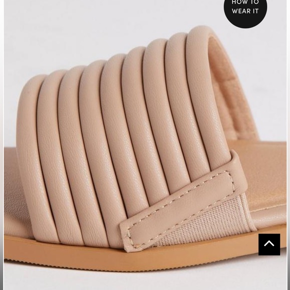 TUBULAR BANDED SLIDE BEIGE TORRID SIZE 10 WW SANDALS SLIP ON - Picture 3 of 6